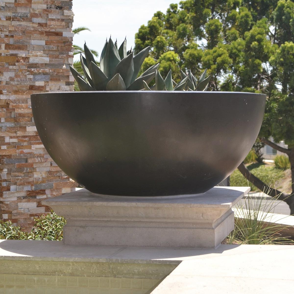 Low Bowl Planter Material Gfrc low bowl planter gfrc usa